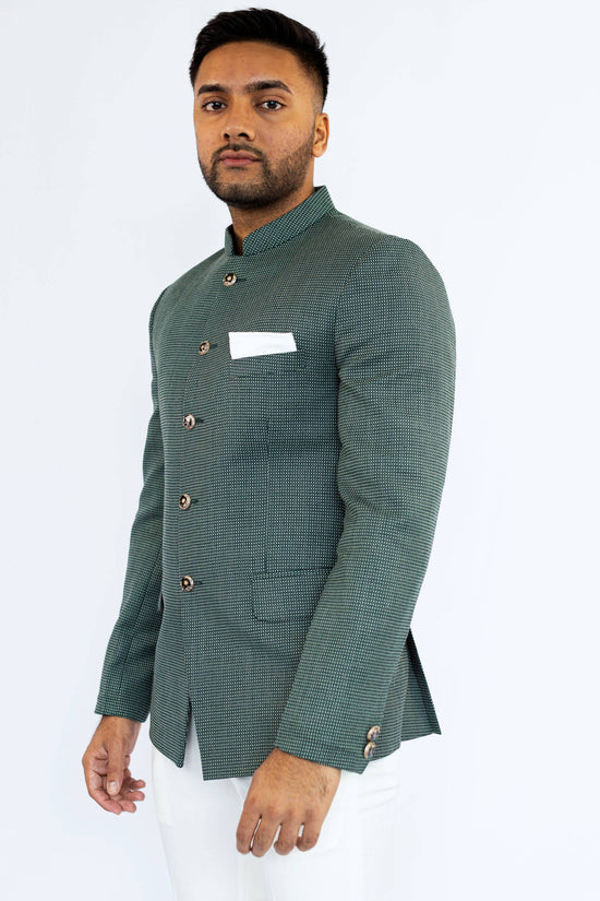 Forest Embroidered Bandhgala Set