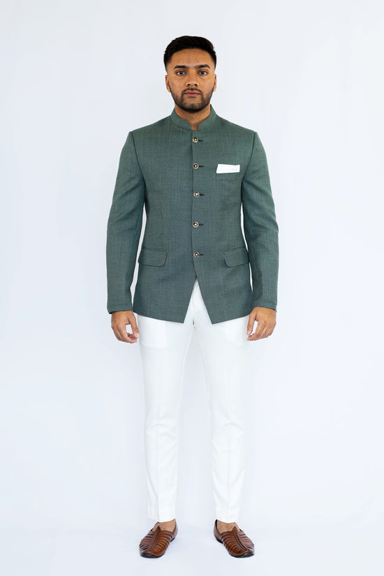 Forest Embroidered Bandhgala Set